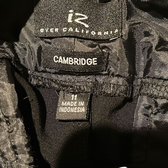 IZ Over California Cambridge Ladies Jr Size 11 BlackChino Trouser - Picture 2 of 13